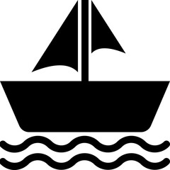 Sailboat Vector Icon