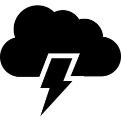 Thunderstorm Vector Icon
