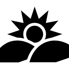 Sun Vector Icon