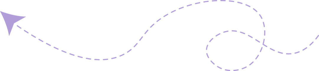 Dashed Line Arrow