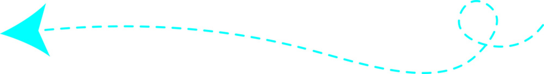 Dashed Line Arrow