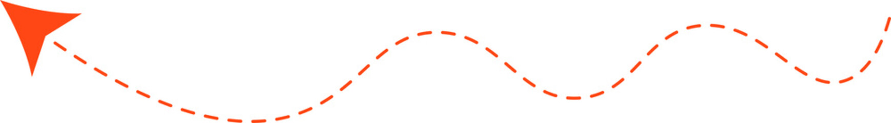 Dashed Line Arrow