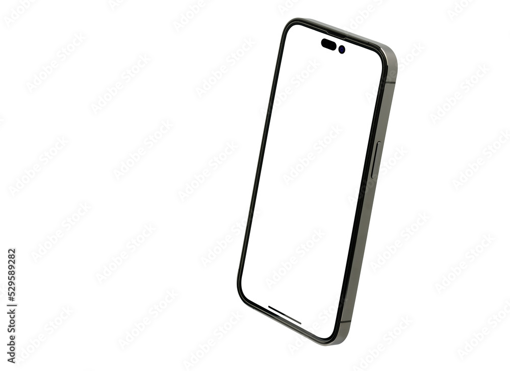 Poster mockup iphone 14 pro max mock up isolate screen iphone x transparent and clipping path isolated for 