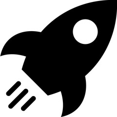 Startup Glyph Vector Icon 
