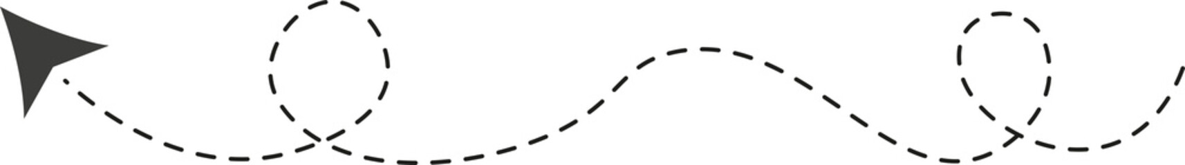 Dashed Line Arrow