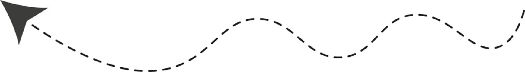 Dashed Line Arrow