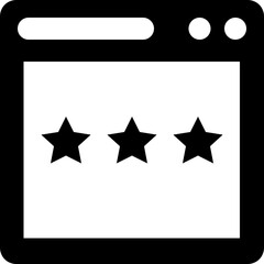 Ranking Glyph Vector Icon 