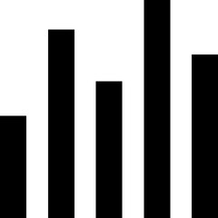 Graph Glyph Vector Icon 