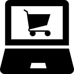 E Commerce Glyph Vector Icon 