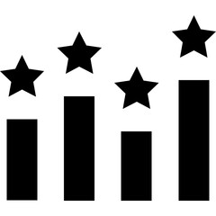 Ranking Glyph Vector Icon