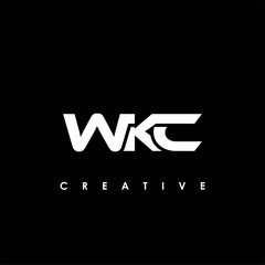WKC Letter Initial Logo Design Template Vector Illustration