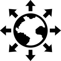 SEO Glyph Vector Icon