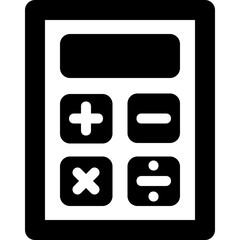 Obraz premium Calculator Vector Icon
