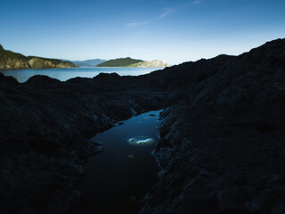 Seabay of Japanese sea.
