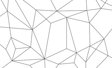 Abstract triangle polygon  connect lines background template.