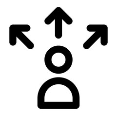 Decision Making Icon Line