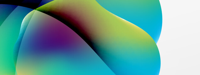 Fluid color abstract background. Liquid gradients, wave pattern. Trendy techno business template for wallpaper, banner, background or landing