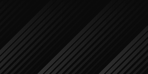 Obraz premium Black stripes abstract minimal geometric background. Vector concept tech banner design