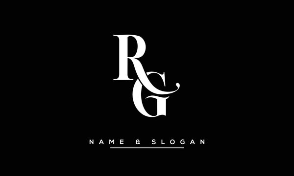 GR,  RG,  G,  R   Abstract  Letters  Logo  Monogram