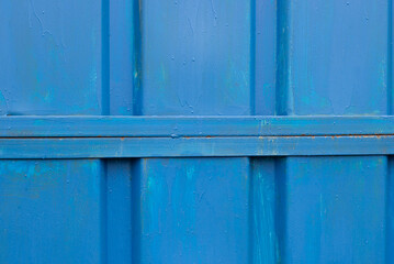 blue wooden door
