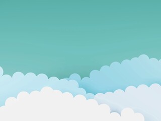 雲　空　背景素材　3D