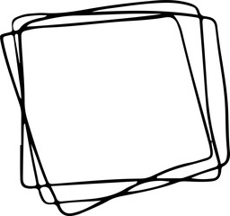 doodle frame outline decoration