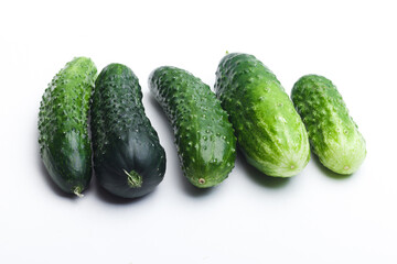 cucumber isolated on white