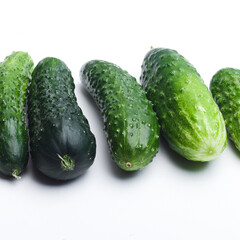 cucumber isolated on white background