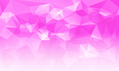 Fototapeta premium abstract background with triangles, Pink geometric background
