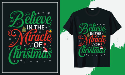 Daily life Christmas t-shirt design vector