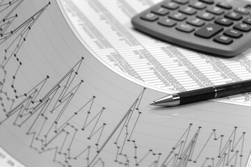 Finanzen und Kalkulation mit Chart