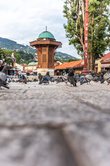Sebilj fountain in the Old Town of Sarajevo, Bosnia