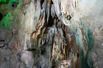 Dwarf stalactite cave in Turkey near Alanya.
