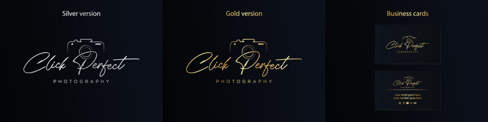 Camera photography logo icon vector template