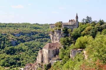 Fototapeta na wymiar Lovely view of the village Rocamadour in the south of France during summer