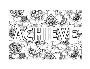 motivational quotes coloring pages design .inspirational words coloring book pages design.