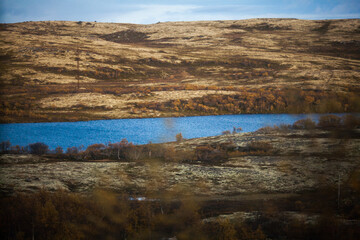 lake in the mountains in autumn