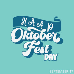 Welcome to Oktoberfest, September 17. vector banner. Design template celebration.