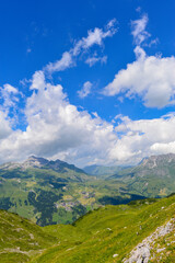 Fototapeta premium Schafalpe am Rüfikopf in den Lechtaler Alpen, Österreich