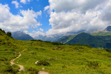 Schafalpe am Rüfikopf in den Lechtaler Alpen, Österreich
