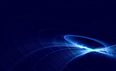 Technological textured background. Fractal graphics. Science and technology concept.