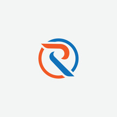 Obraz premium abstract creative modern letter r business or company logo