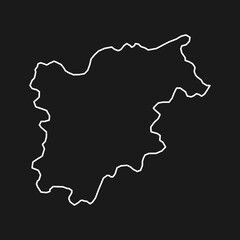 Trentino Alto Adige Map. Region of Italy. Vector illustration.
