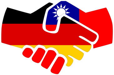 Germany - Taiwan handshake