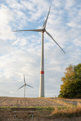 Fototapeta premium Windrad für erneuerbare Energien
