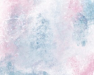 Digital painted pastel marbled background. Pink, blue gradient brush strokes. Backdrop for overlay, montage or cards. Abstract illustration.