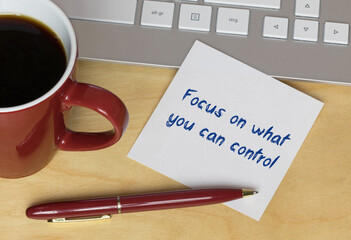 focus on what you can control