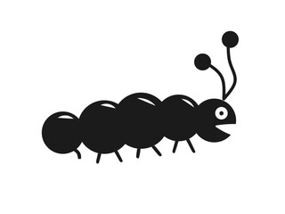 caterpillar vector with trendy design