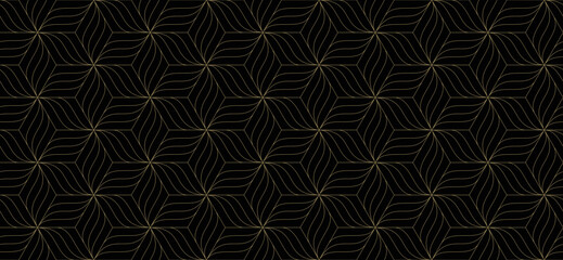 Luxury background pattern seamless geometric line abstract gold color design. Christmas background vector. - 529617863