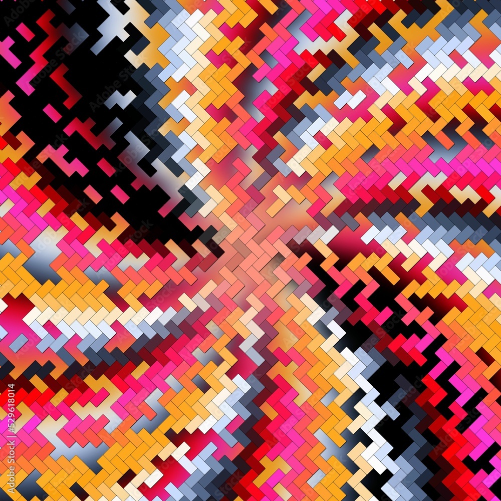 Poster abstract multicolored low poly mosaic square or rectangle style background bright geometric rects
